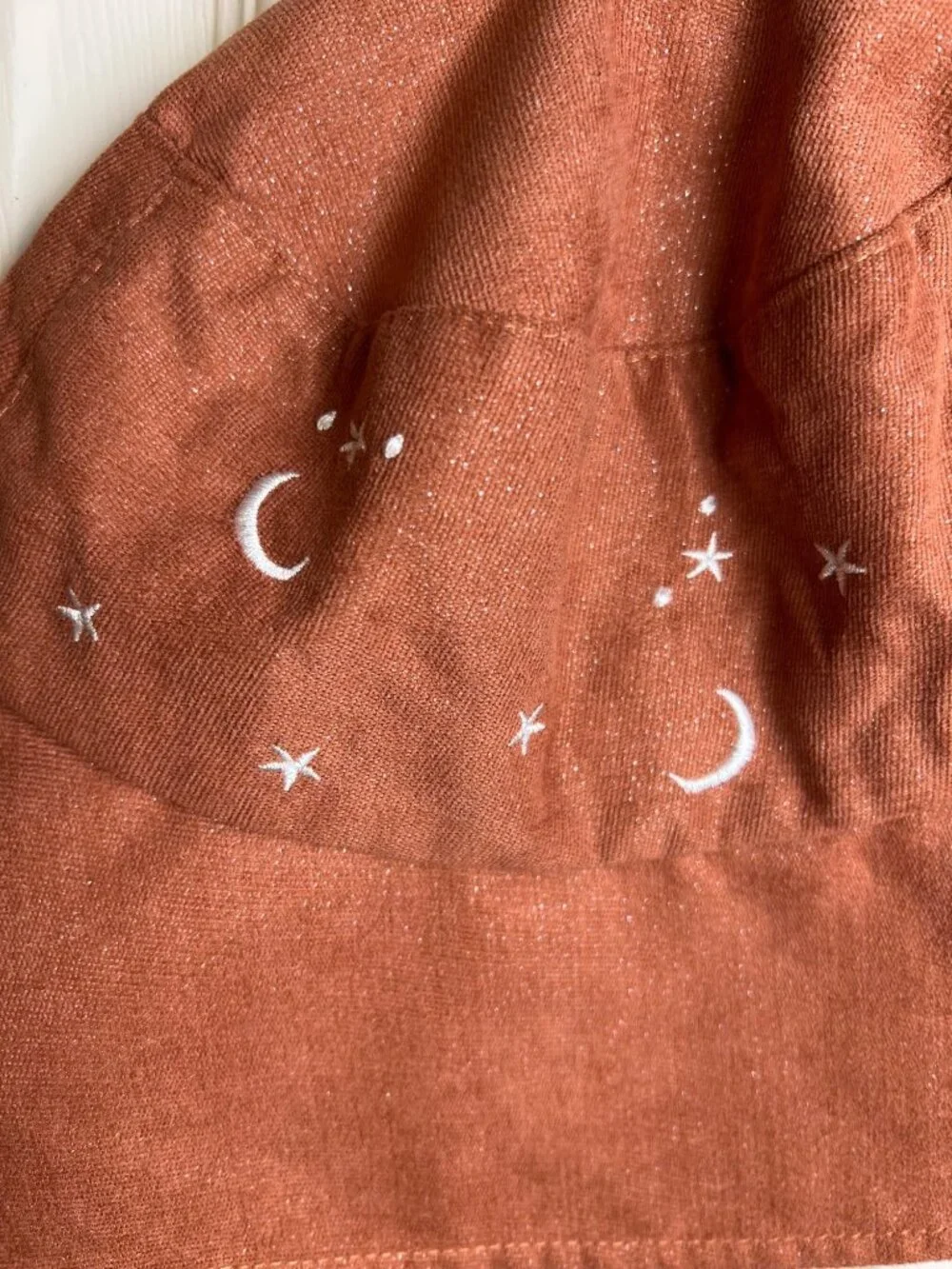 Moon and Sun Embroidered Bucket Hat